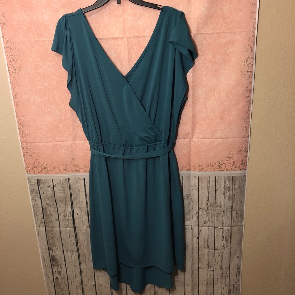Ava & Viv Womens Teal Dress